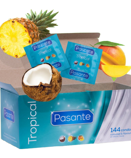 Pasante – Condooms Tropische Smaken 144 Stuks