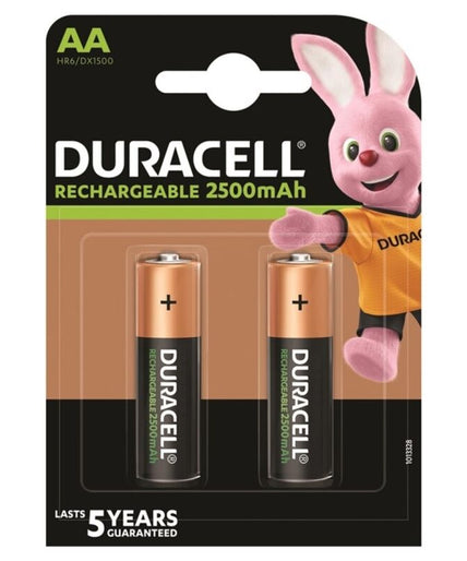 Duracell – Rechargeable Battery Hr6 Aa 2500mah 2 Unit