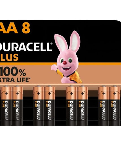 Duracell – Plus Power 100 Alkaline Battery Aa Lr6 8 Unit