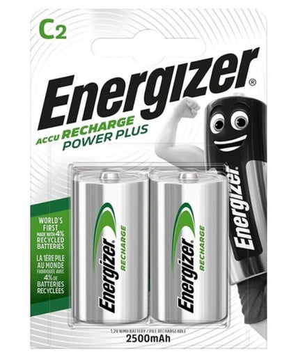 Energizer – Power Plus Rechargeable Battery Hr14 C 2500mah 2 Unit