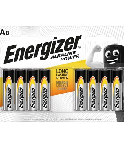 Energizer – Power Alkaline Battery Aa Lr6 8 Unit