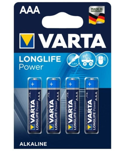 Varta – Longlife Power Alkaline Battery Aaa Lr03 4 Unit