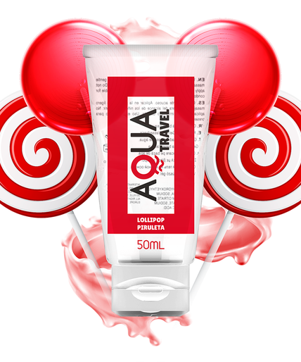 Aqua Travel – Lollipop Flavour Waterbased Lubricant – 50 Ml