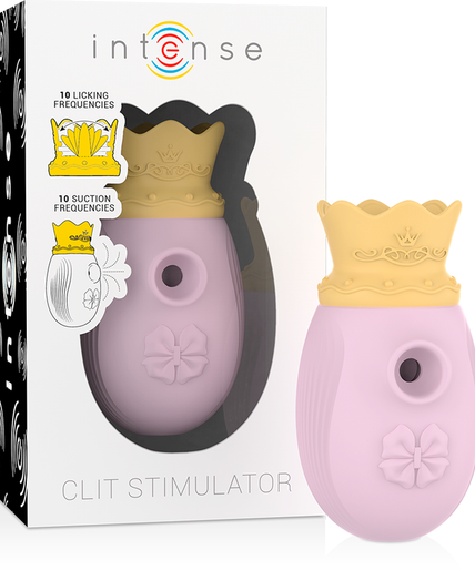 Intense – Klitoris-Stimulator mit 10 Saug- und Leckmodi – Pink