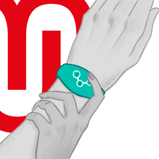 Watchme – Uhr mit kabelloser Technologie Aquamarin
