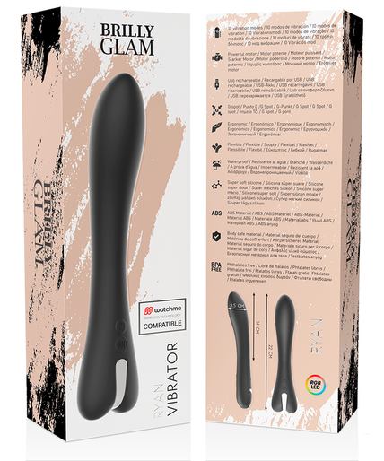 Brilly Glam – Ryan Vibrator mit Watchme Fernbedienung 