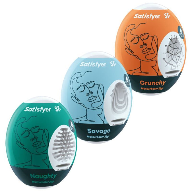 Satisfyer – 3 Masturbatie Eieren Naughty, Savage & Crunchy