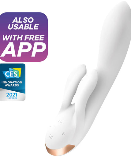 Satisfyer – Double Flex Vibrator App Weiß