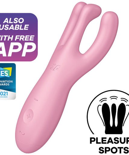 Satisfyer – Threesome 4 Vibrator App Pink