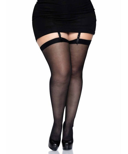 Leg Avenue – Schwarze Strumpfhose Plus