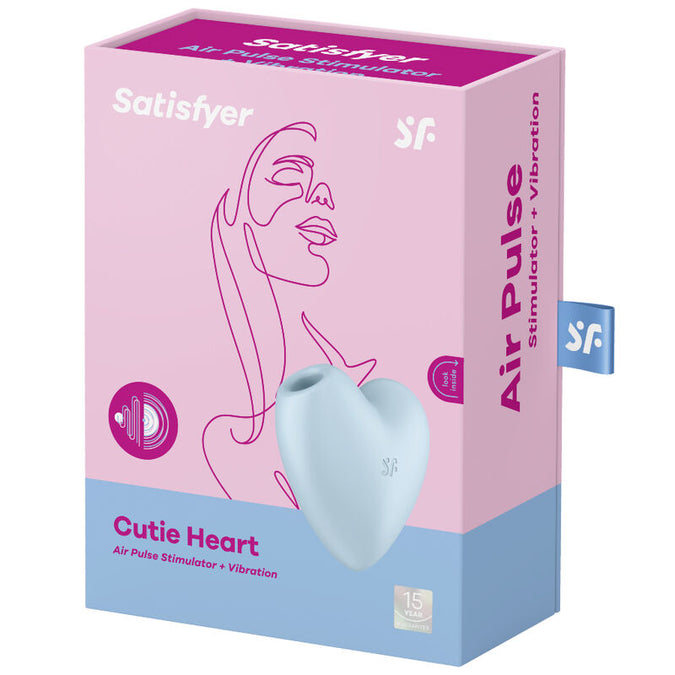 Satisfyer – Cutie Heart luchtdrukstimulator en vibrator blauw