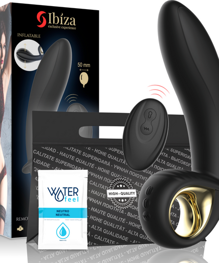Ibiza – Leistungsstarker Aufblasbarer Anal/Vaginal Vibrator Fernbedienung