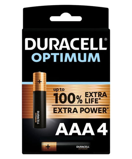 Duracell – Optimum 200 Alkaline Battery Aaa Lr03 4 Unit