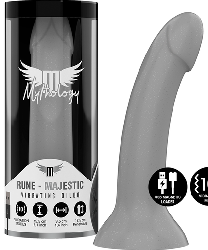 Mythology – Rune Majestic Dildo S – Vibrator Kompatibel mit Watchme Wireless Technology