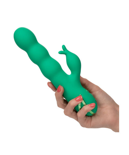 Pleasurements – Calexotics – Sonoma Satisfier Stoßender Rabbit Vibrator Grün
