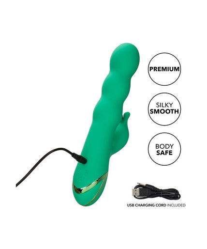 Pleasurements – Calexotics – Sonoma Satisfier Stoßender Rabbit Vibrator Grün