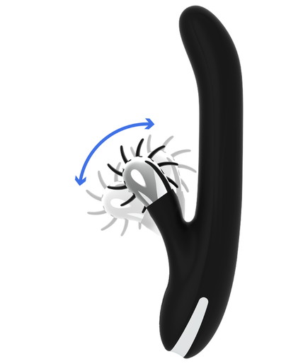 Black&silver – Bunny Storm Rotationsvibrator