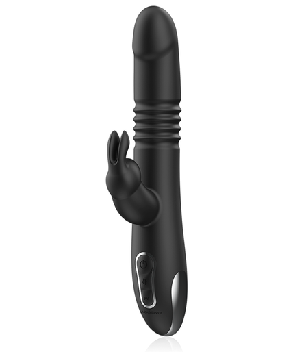 Black&silver – Kenji Up & Down Rabbit Vibrator + Watchme Fernbedienung