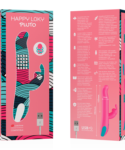 Happy Loky – Pluto Rabbit Vibrator & Rotator + Watchme Fernbedienung