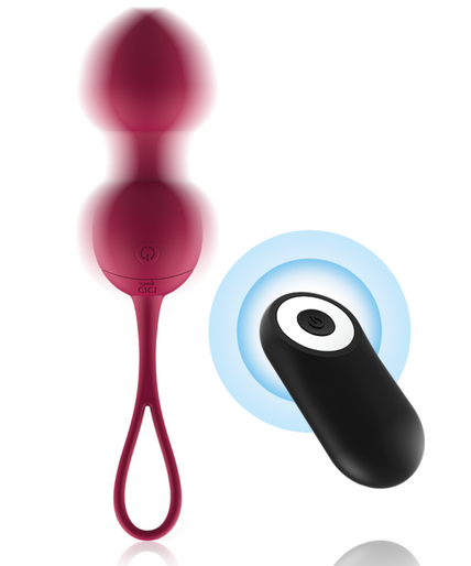 Cici Beauty – Core Silikon 3 Vibrations-Kegelperlen mit Fernbedienung