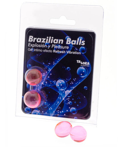 Taloka – 2 Brazilian Balls Refresh Vibrating Effect Exciting Gel