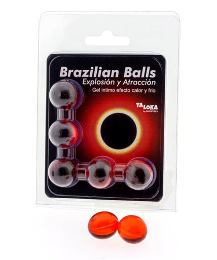 Taloka – 5 Brazilian Balls Hot & Cold Effect Exciting Gel