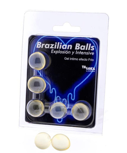 Taloka – 5 Brazilian Balls Kalt- & Vibrations-Effekt Erregendes Gel