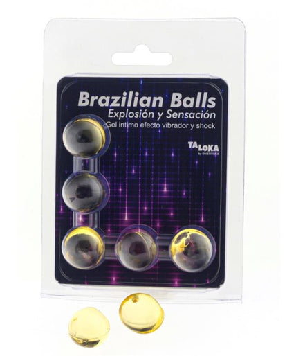 Taloka – 5 Brazilian Balls Vibrations- & Schockeffekt Erregendes Gel