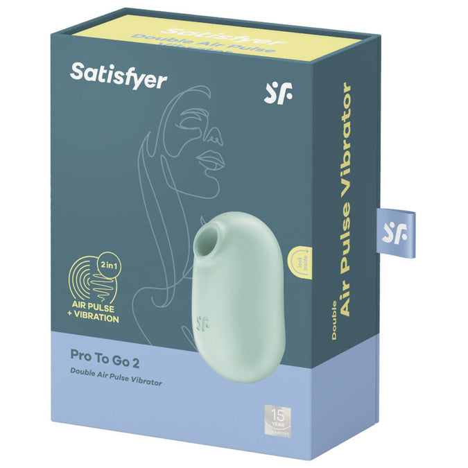 Satisfyer – Pro to Go 2 Doppel Luftimpuls Stimulator & Vibrator Grün