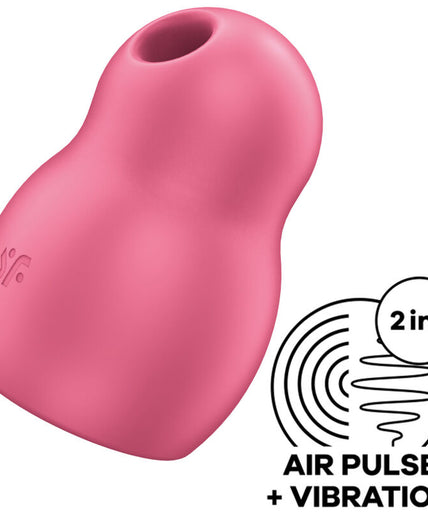 Satisfyer – Pro to Go 1 Doppel Luftimpuls Stimulator & Vibrator Rot