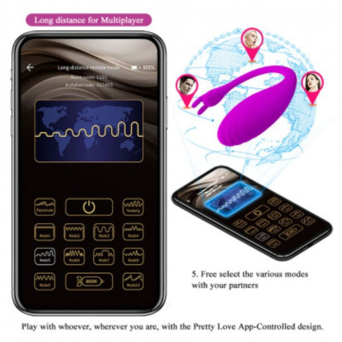 Pretty Love – Catalina Massager Gratis App Lila