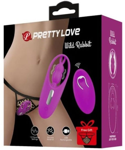 Pretty Love – Wild Rabbit Stimulator für Panties mit Fernbedienung Flieder