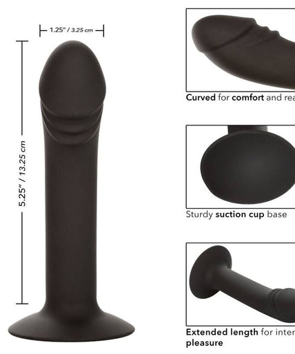 Calexotics – Silikon gebogener Anal-Noppen mit Saugnapf