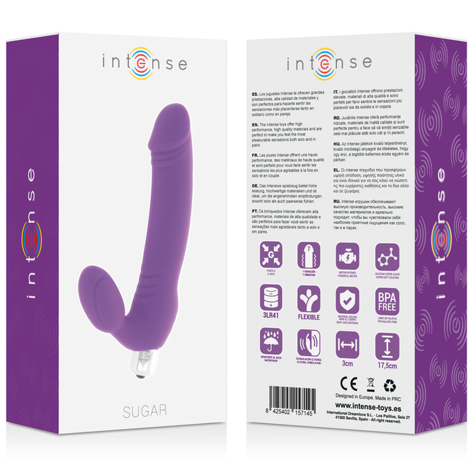 Pleasurements – Intense – Suiker Vibrator 7 Snelheden Siliconen Lila