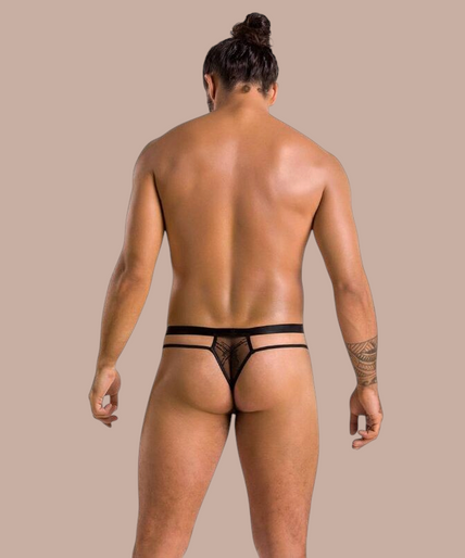 Pleasurements Passion 029 Collin zwarte herentang met minimalistisch design en sensuele pasvorm