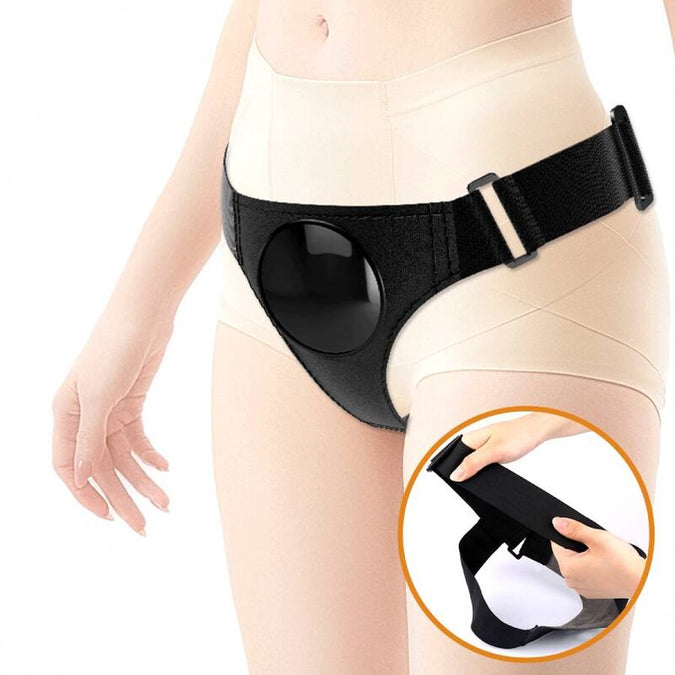 Pretty Love – Harness-Slip Universal Harness mit Dildo Jerry 21,8 cm Natur