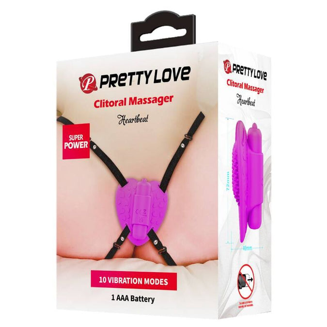 Pretty Love – Heartbeat Clitoris Massager 10 vibratiemodi Paars