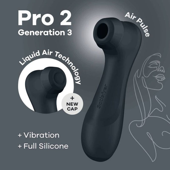 Satisfyer – Pro 2 Generatie 3 Liquid Air Technologie Zwart