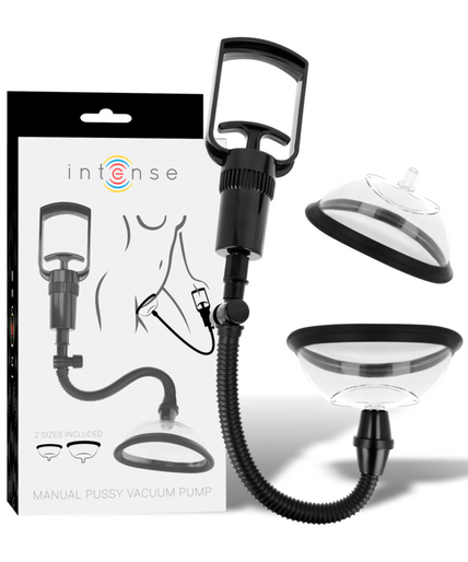 Intense – Vaginalpumpe mit Handbetrieb und zwei austauschbaren Bechern