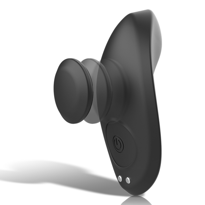 Black&silver – Preston Wiederaufladbarer Silikonvibrator Pantie Schwarz
