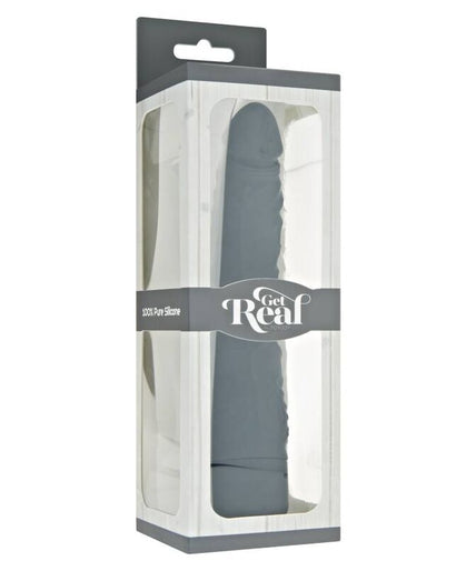 Get Real – Klassischer Slim Vibrator Schwarz 