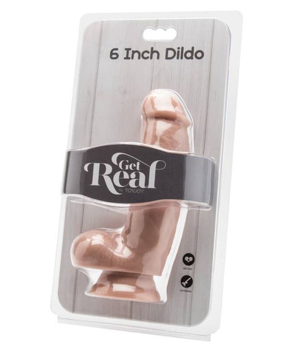 Pleasurements – Get Real – Realistischer Dildo mit Hoden Hautfarben 12 cm