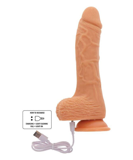 Get Real – Auf- und Abwärts Rotierender Vibrations-Dildo Haut