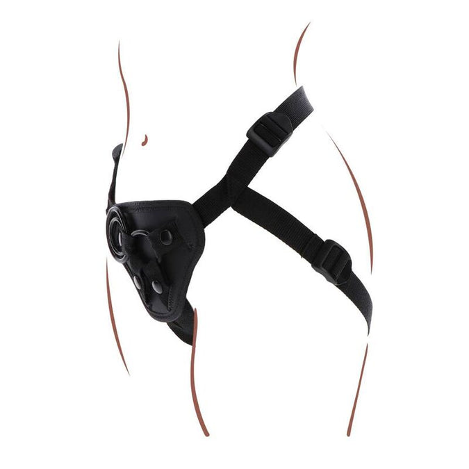 Get Real – Strap-On Geschirr Schwarz