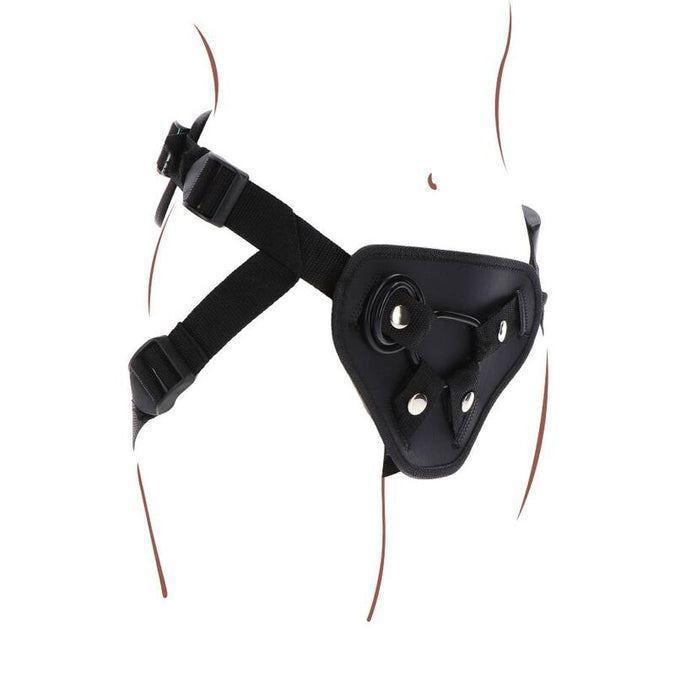 Get Real – Strap – On Deluxe Harness Black