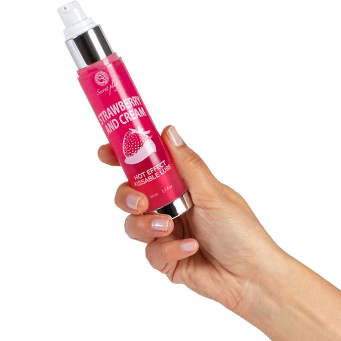 Secretplay – Lubricant 2-1 Heat Effect Strawberry & Cream 50 Ml