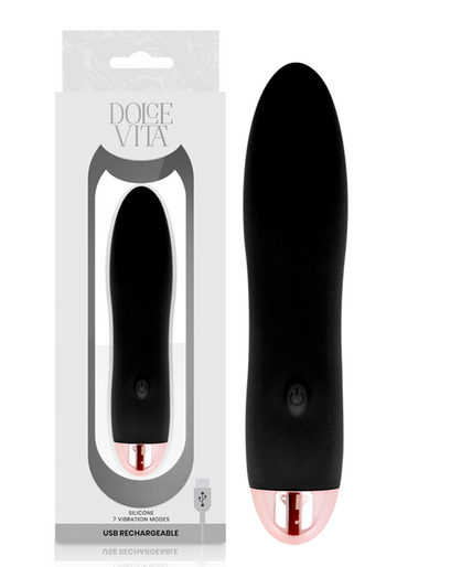 Pleasurements – Dolce Vita – Wiederaufladbarer Vibrator Four Schwarz 7 Geschwindigkeiten