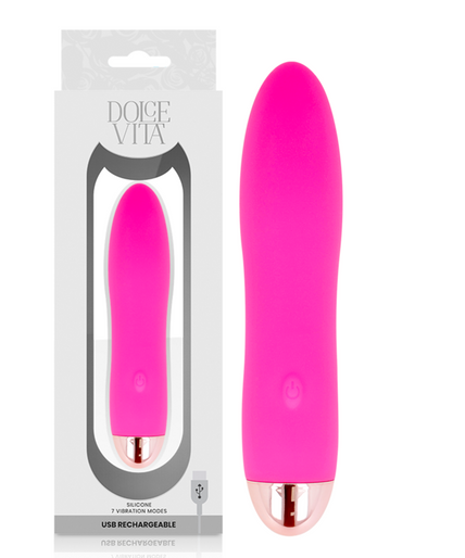 Pleasurements – Dolce Vita – Wiederaufladbarer Vibrator Four Pink mit 7 Geschwindigkeiten