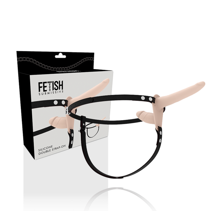 Fetish Submissive Harness – Double Penetration Flesh