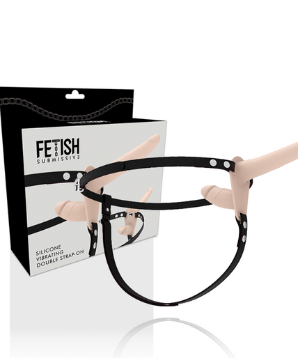 Fetisch submissives Geschirr – Doppelpenetration Flesh Up Vibrator